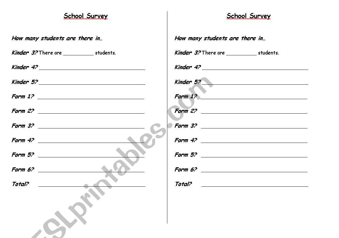 How many? worksheet