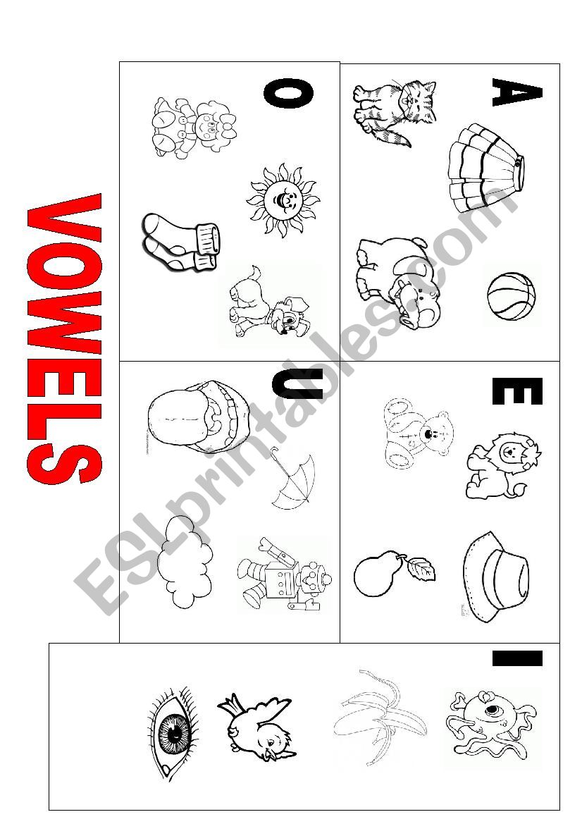 Vowels worksheet