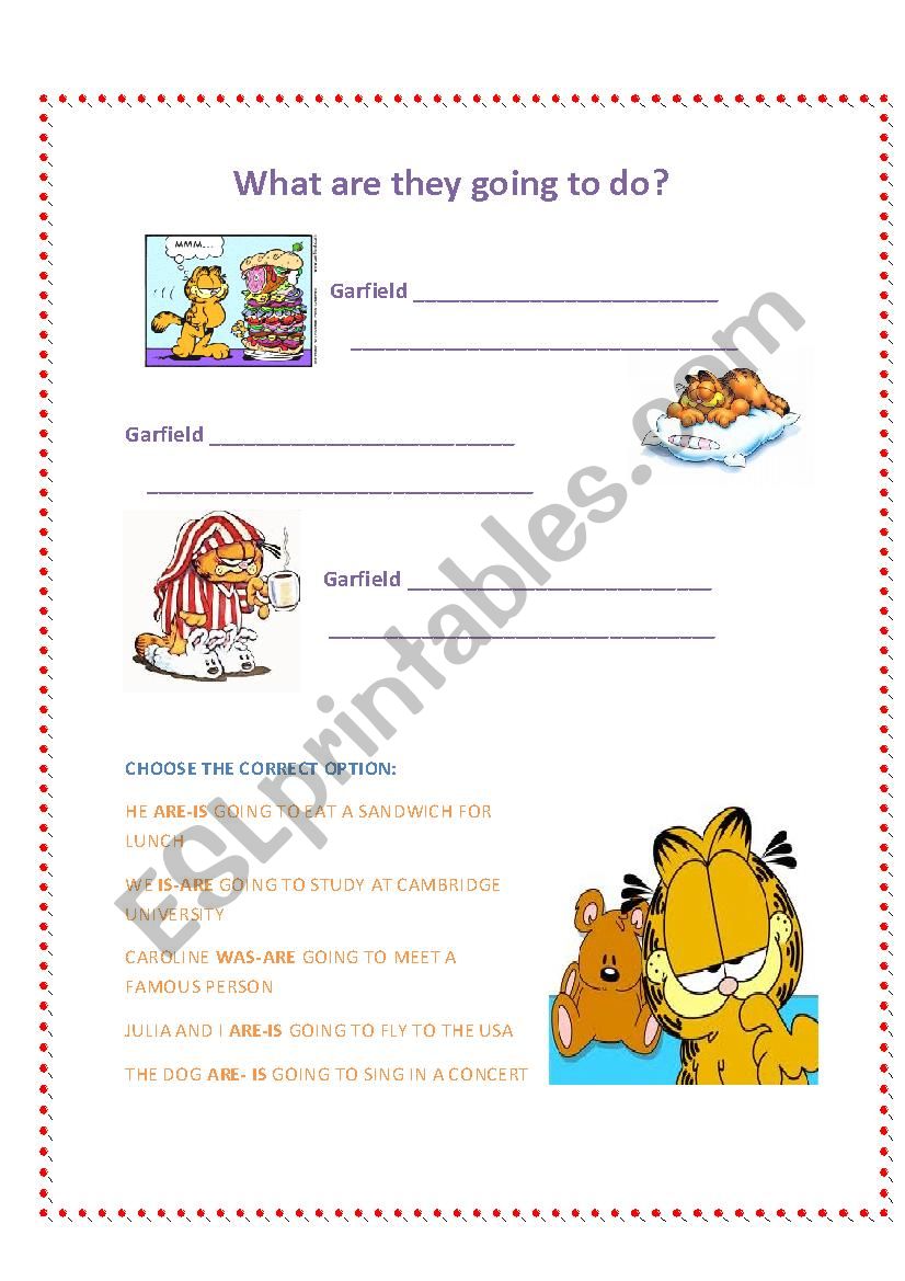 What are they going to do? worksheet