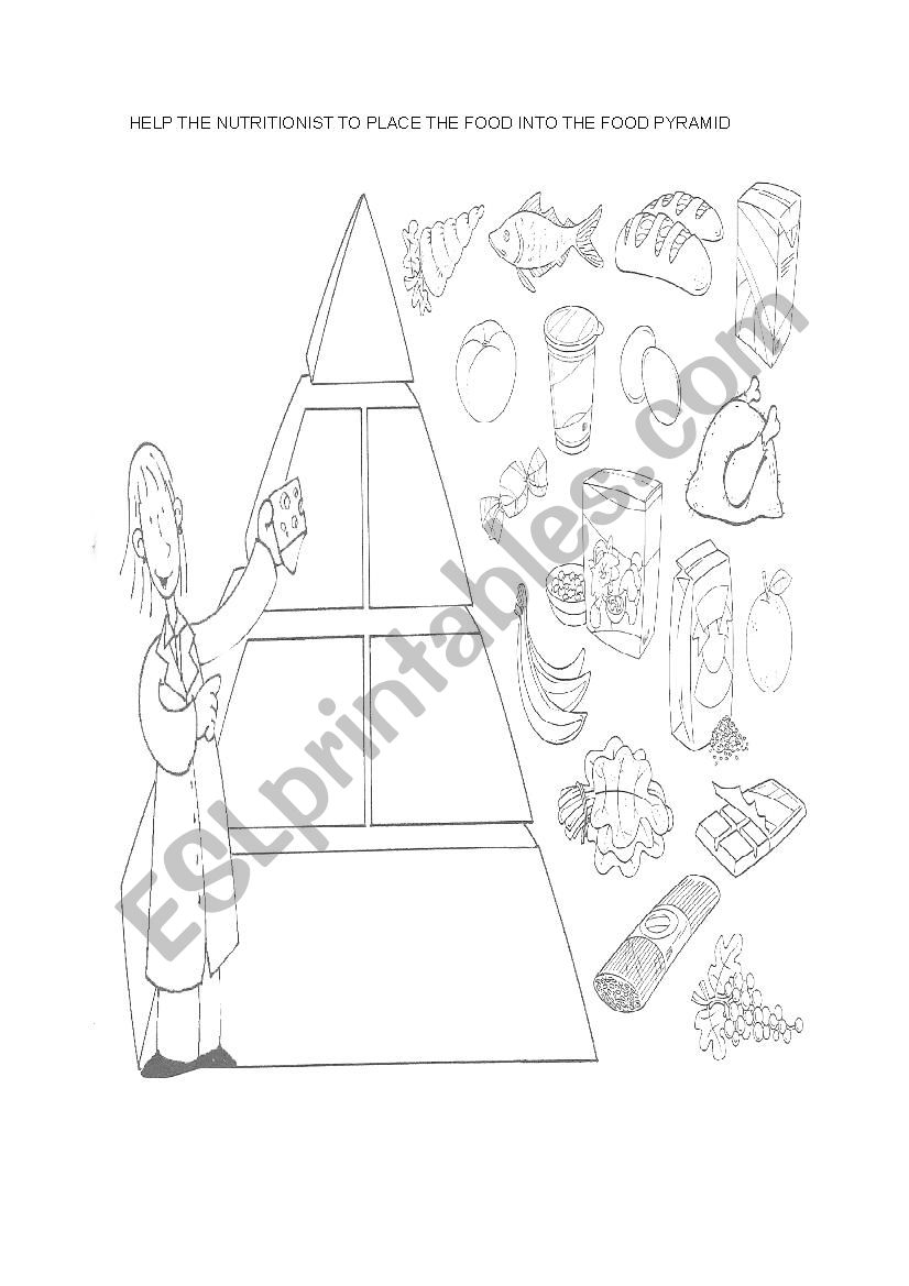 Food Pyramid worksheet