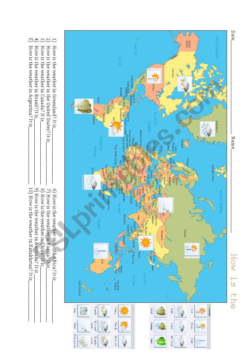 Weather Forecast worksheet