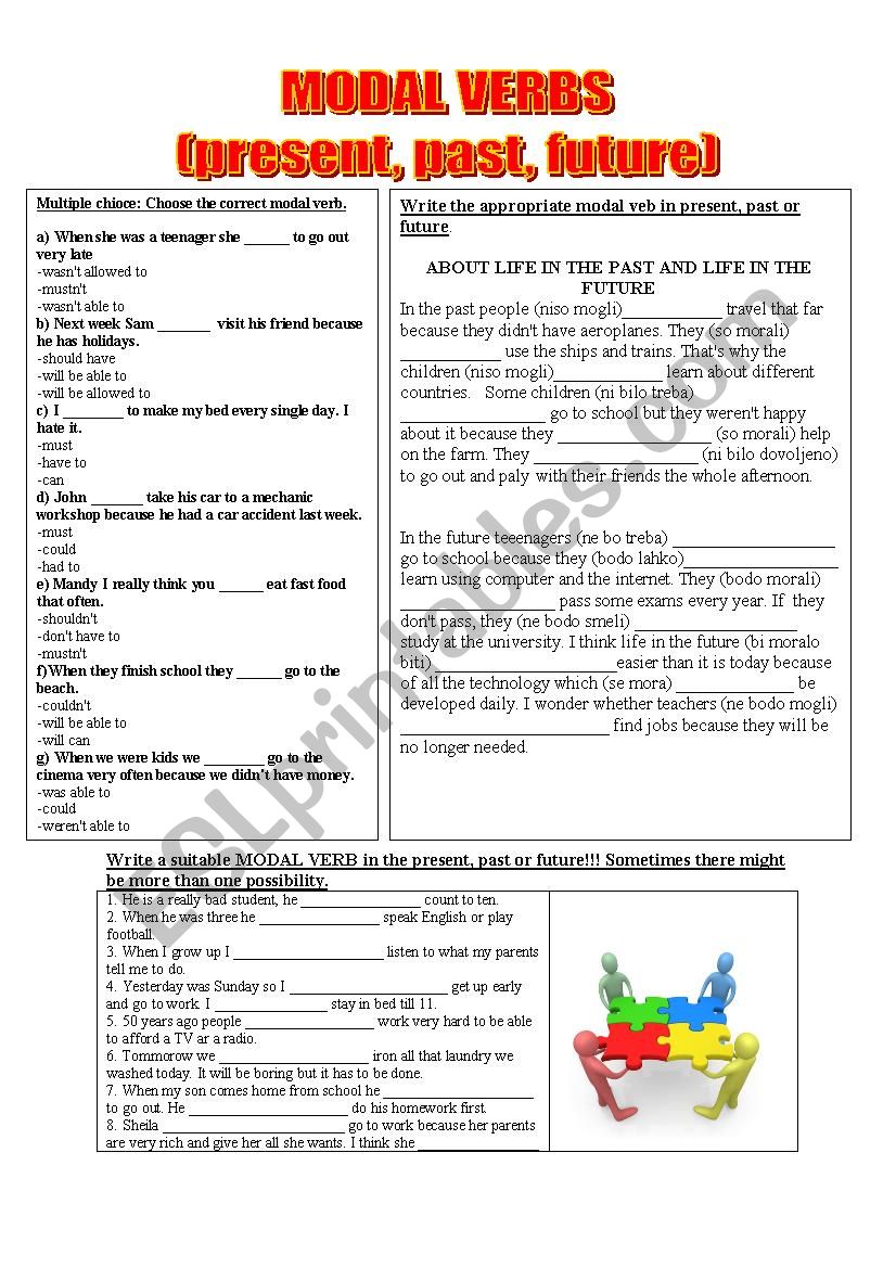 modals worksheet