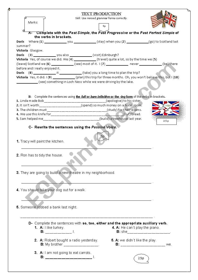 TEXT PRODUCTION about article 