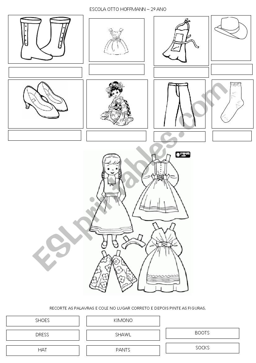 Clothes worksheet