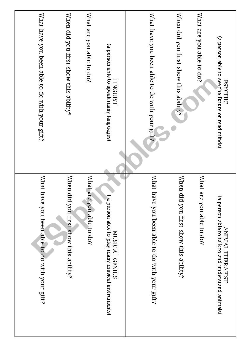 The Oprah Show worksheet