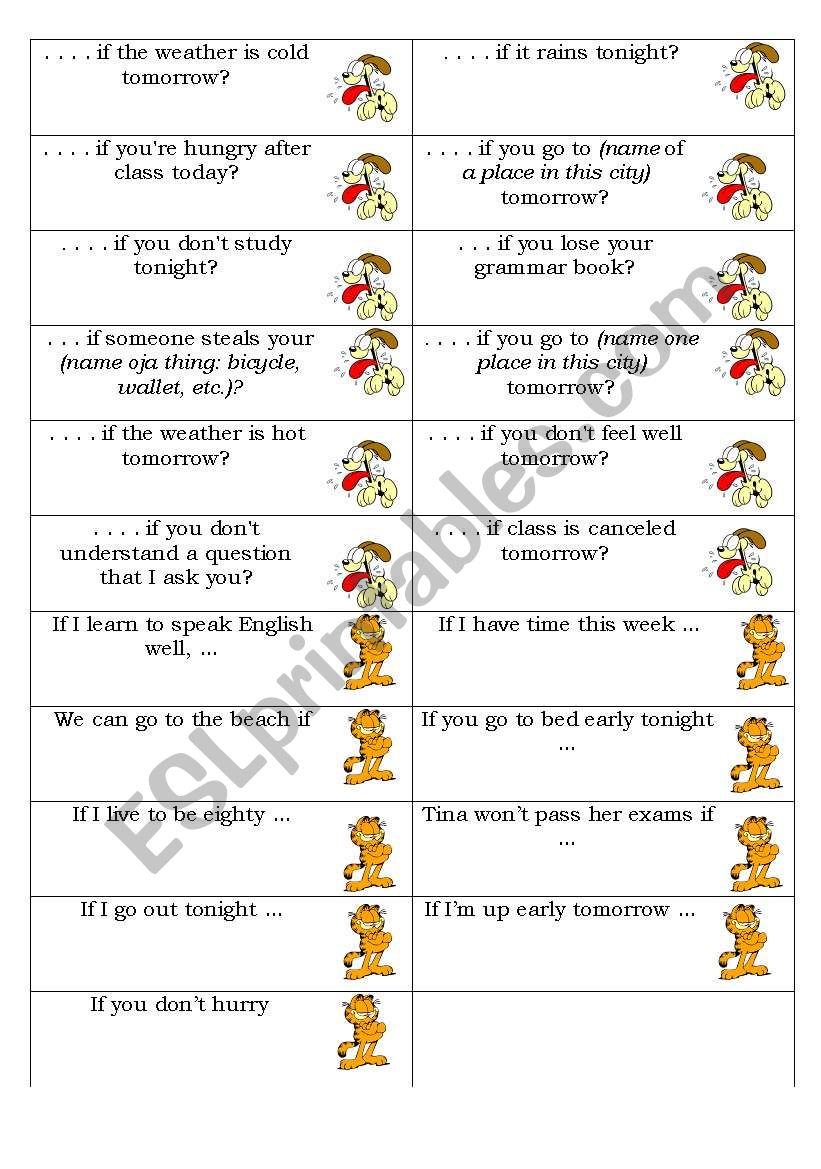 First Conditional - Speaking activity