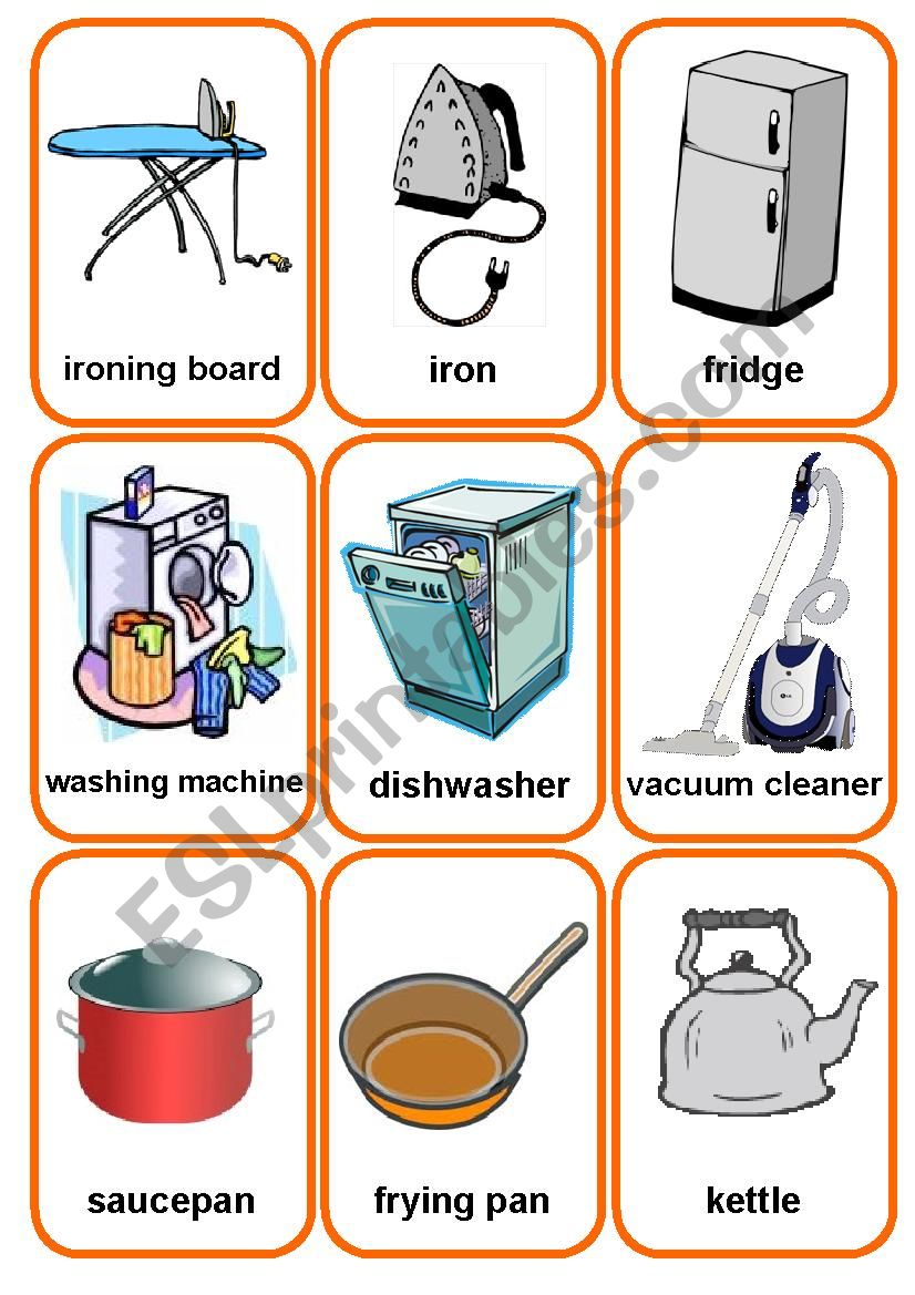 KITCHEN flashcards 2 worksheet