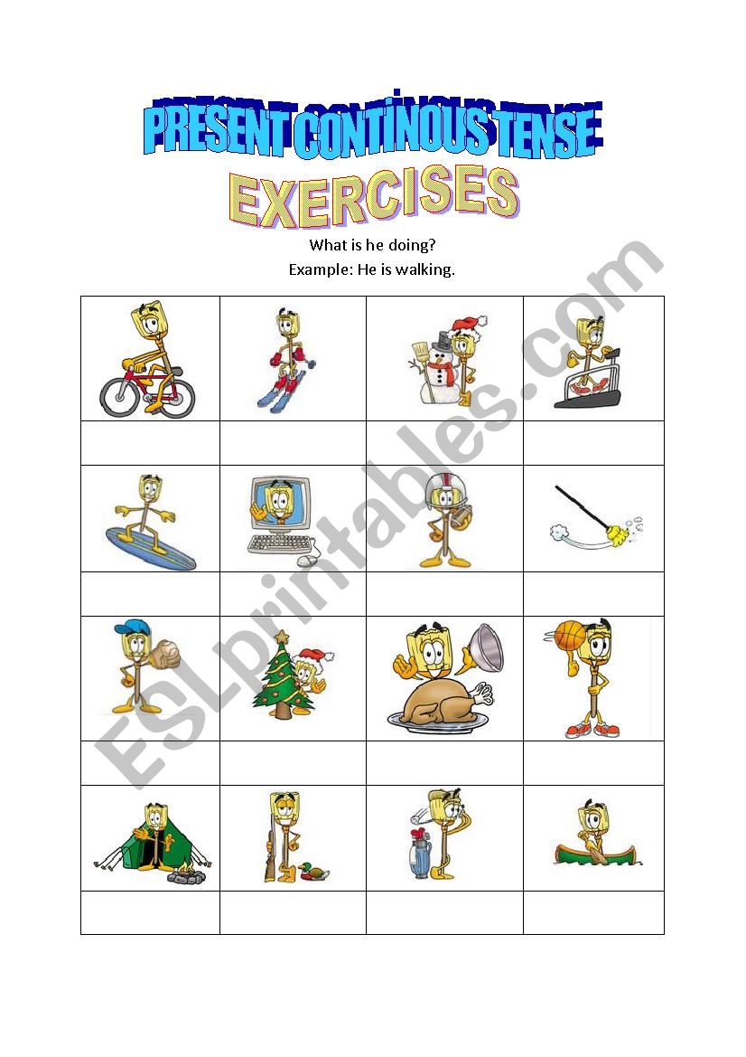 Present Continous Tense worksheet