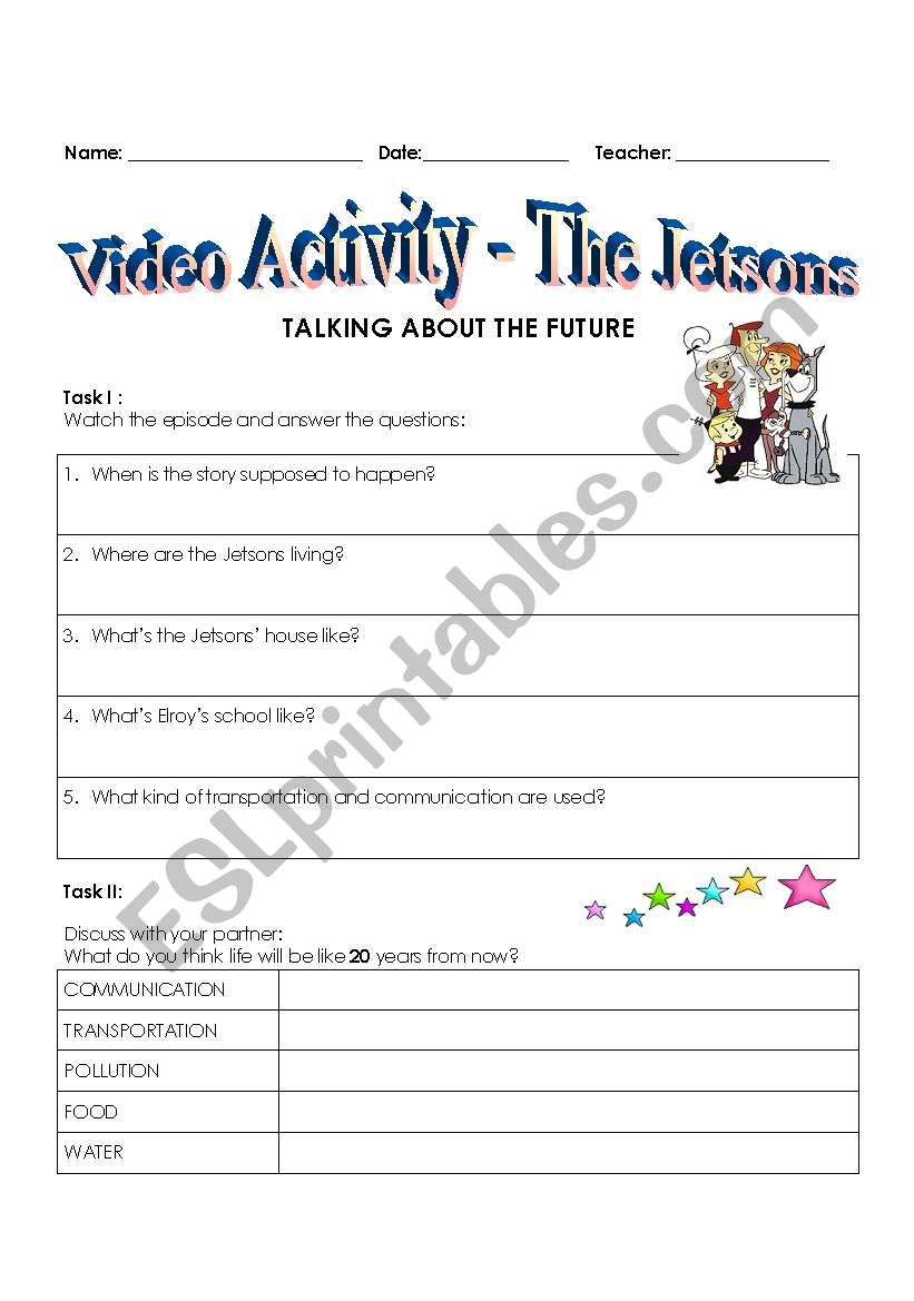 Talking about the Future - JETSONS - Movie Activity