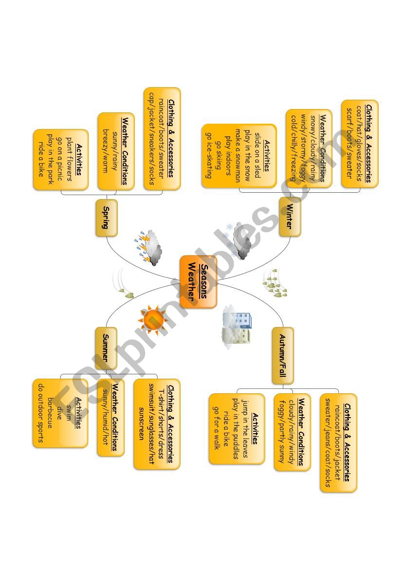 Seasons & Weather Conditions worksheet