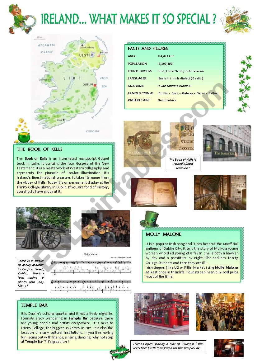 Ireland... What makes it so special... ( 3 pages )