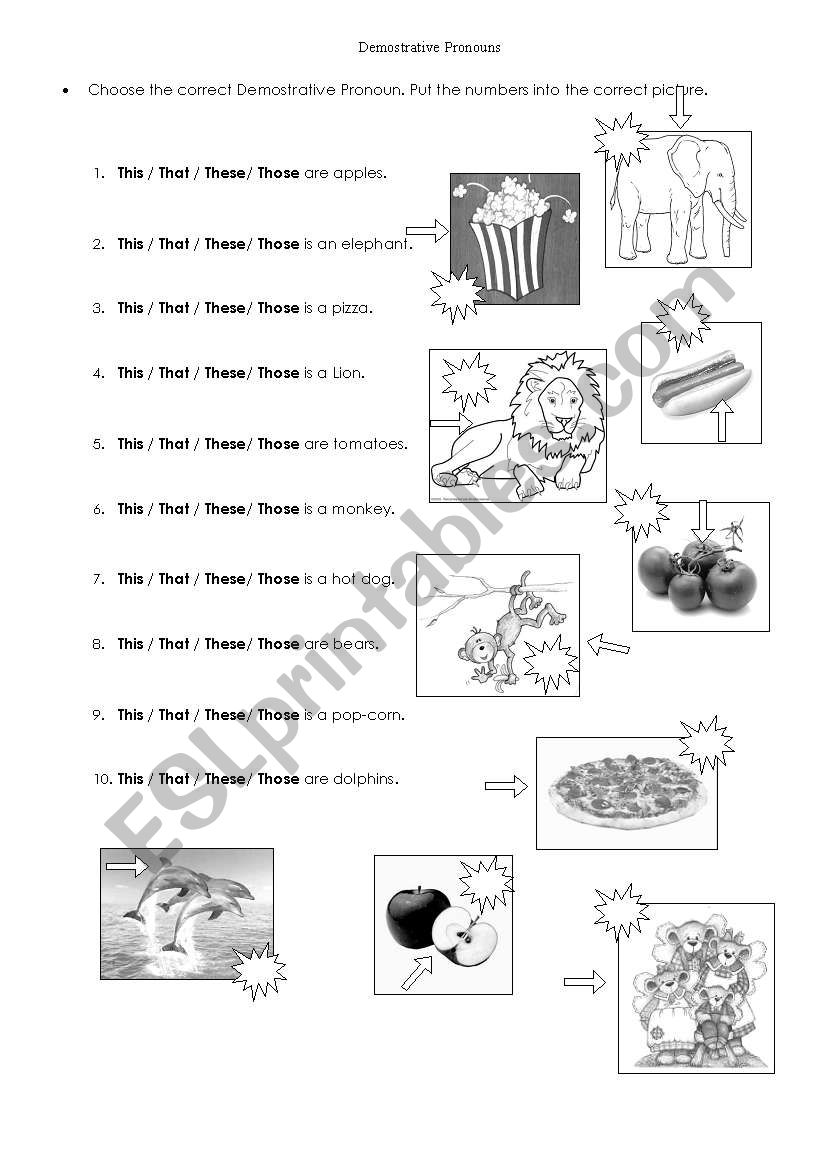 demostrative-pronouns-first-part-esl-worksheet-by-agubellino