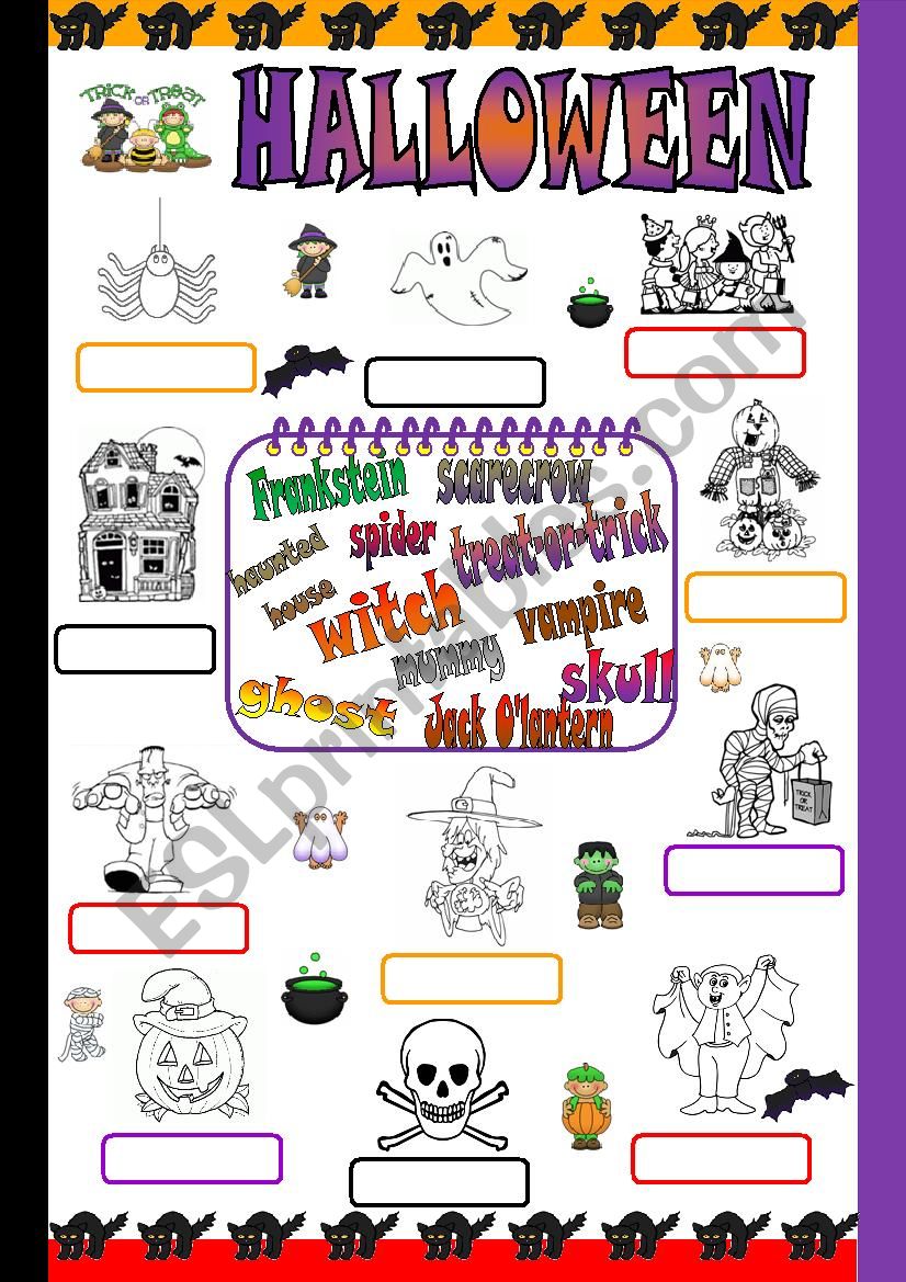 Halloween worksheet