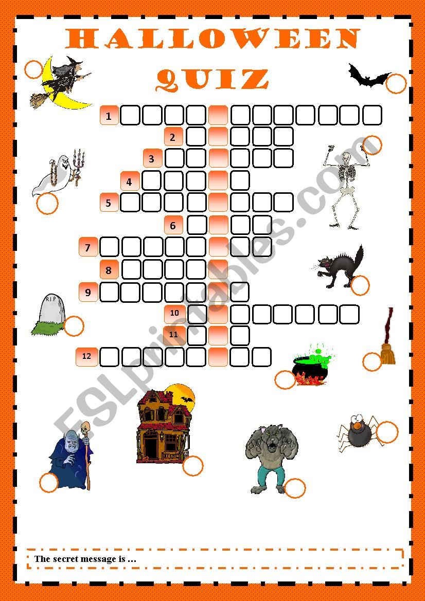 Halloween worksheet