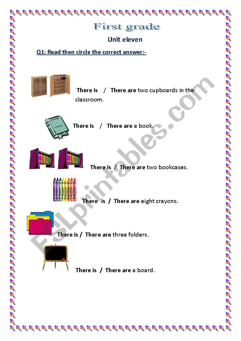 There is- There are worksheet