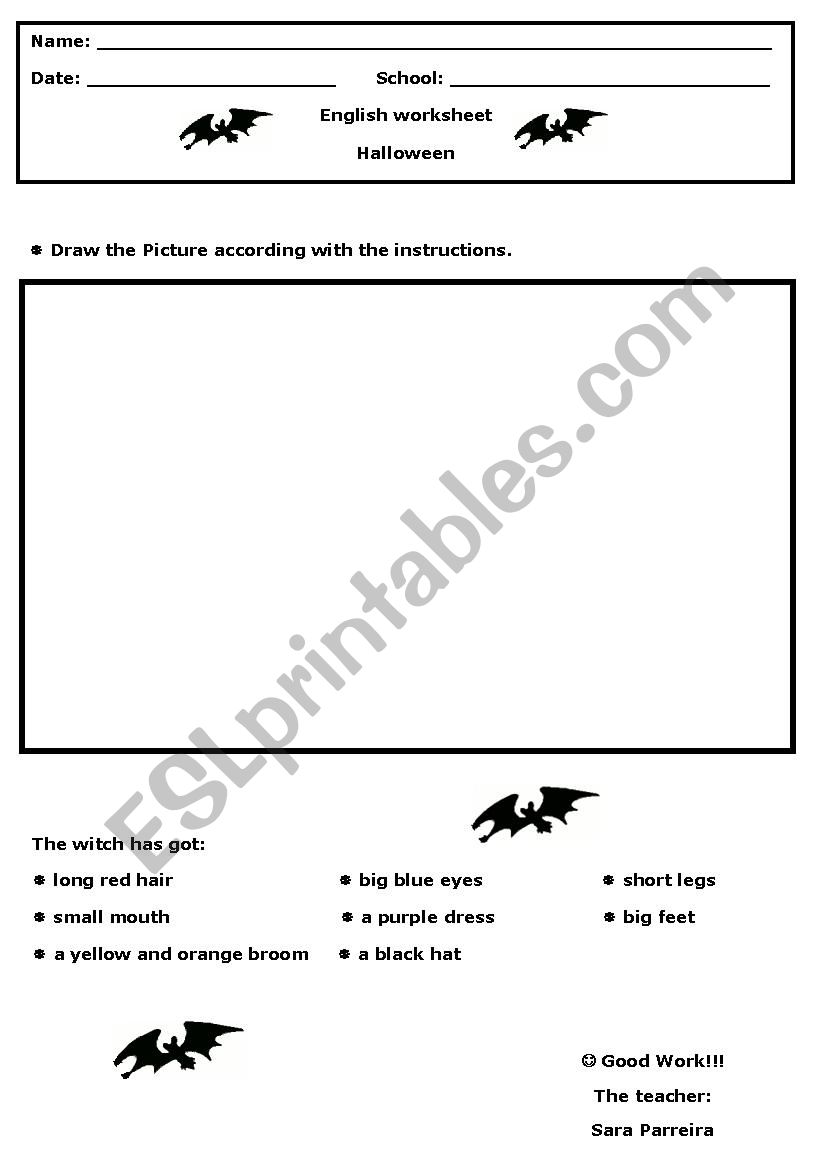 Draw according with the description