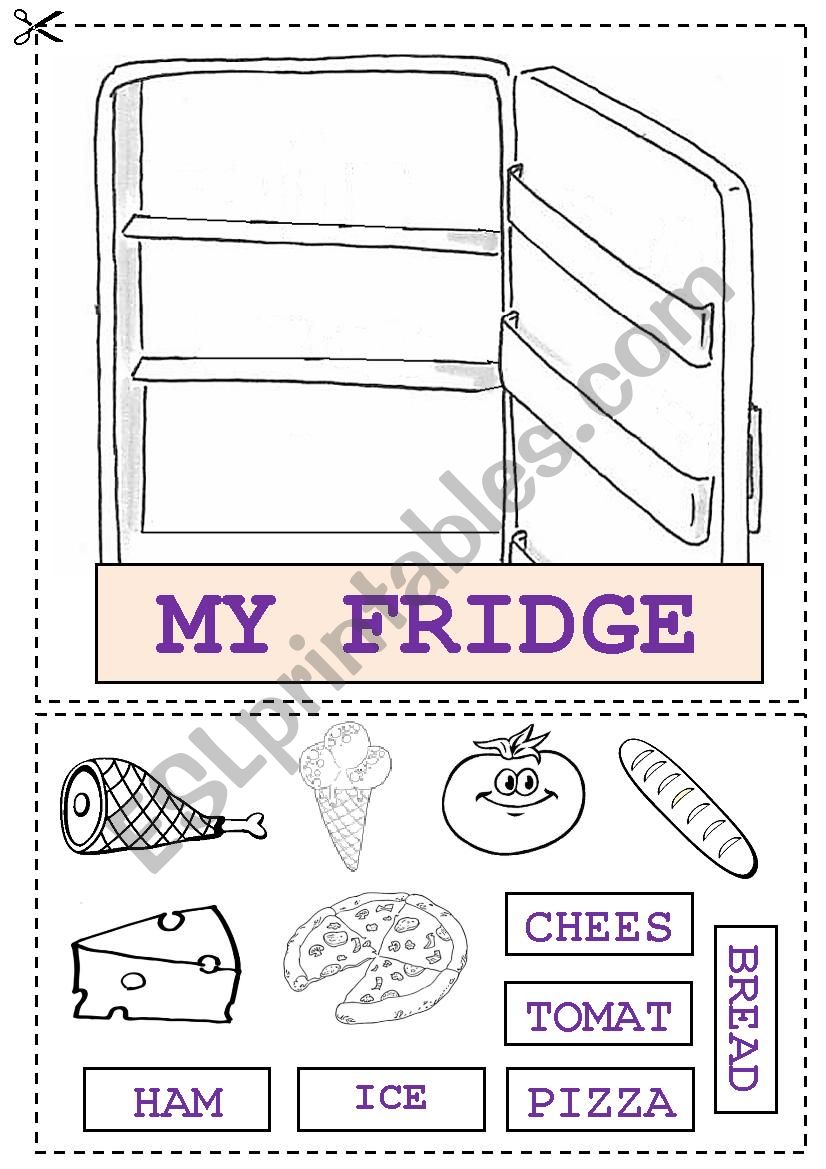 My fridge worksheet
