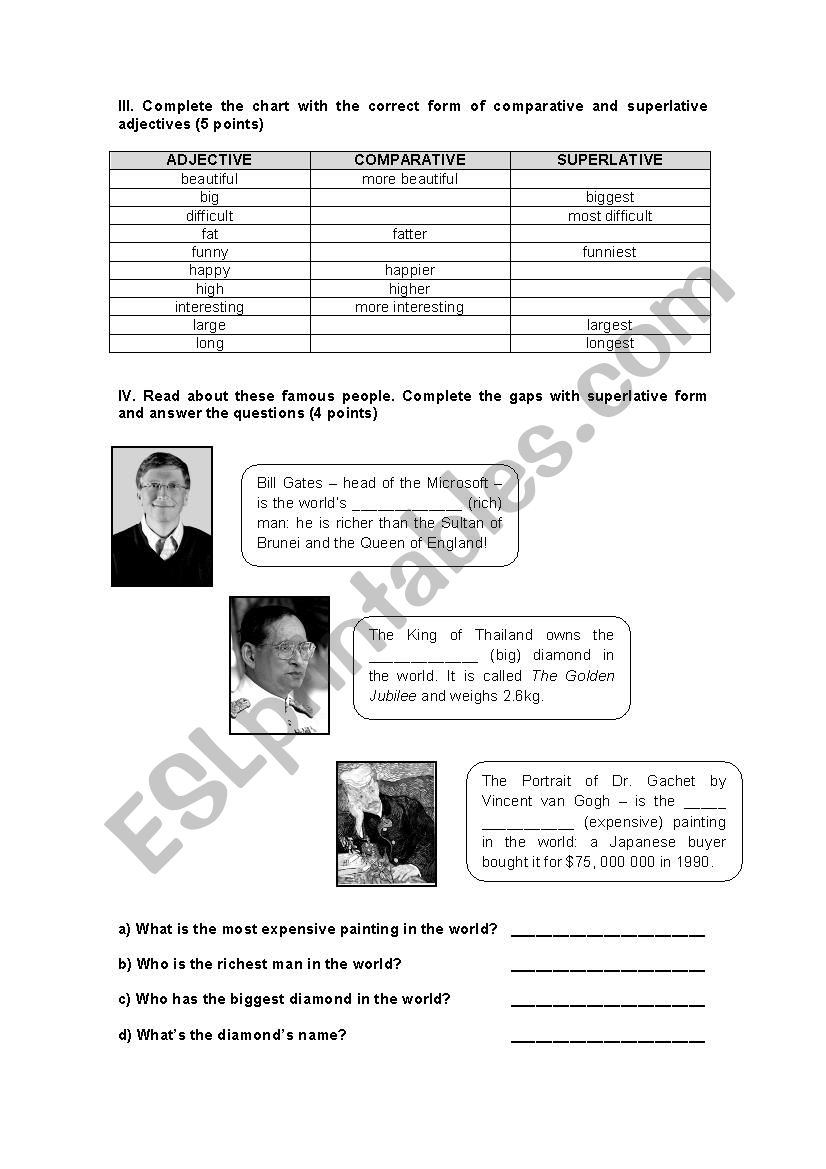 EXAM PART 2 worksheet