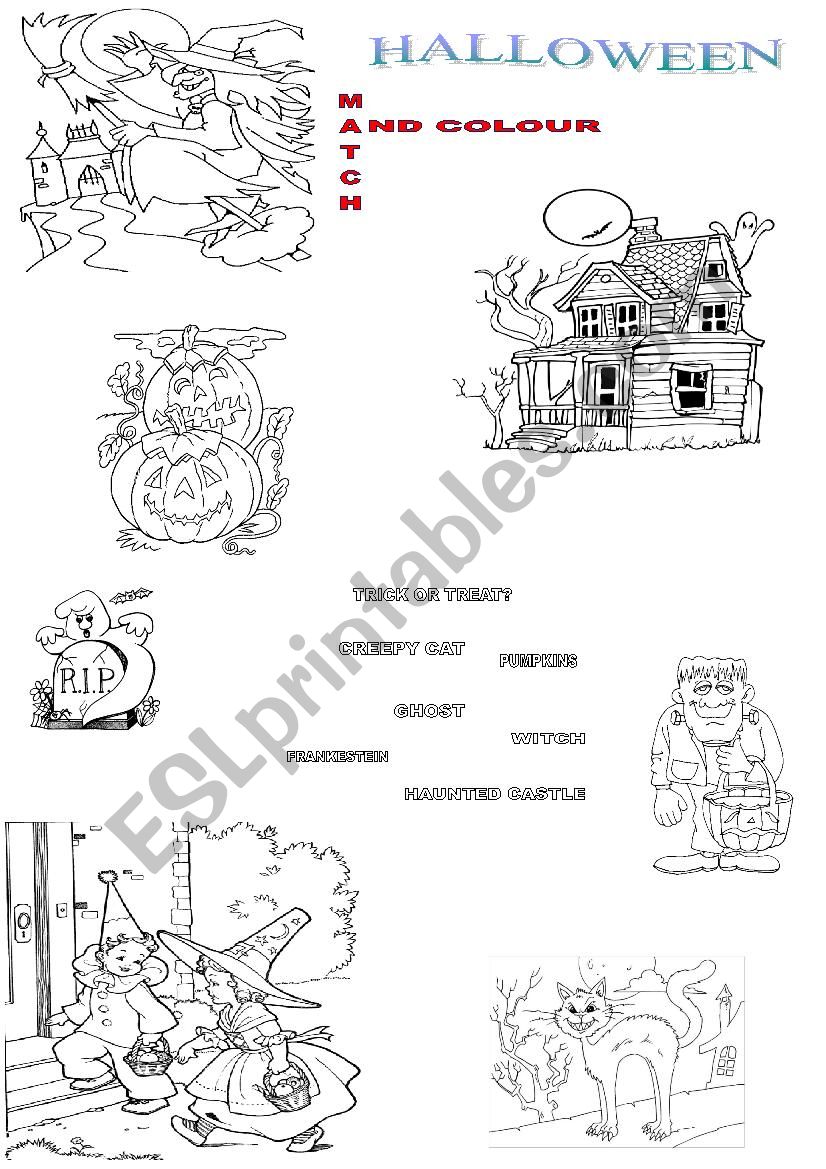 ITS HALLOWEEN! worksheet