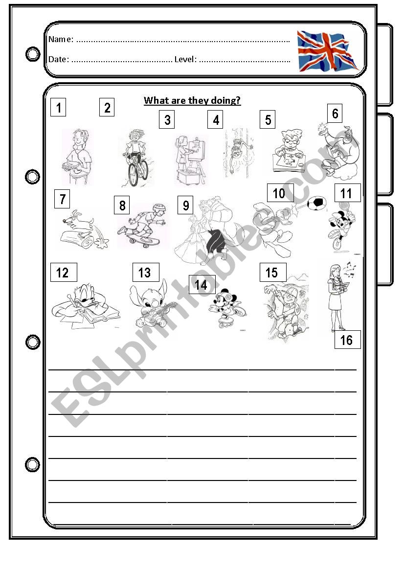 What are you doing? worksheet