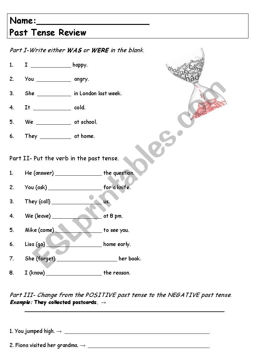 Past Simple worksheet