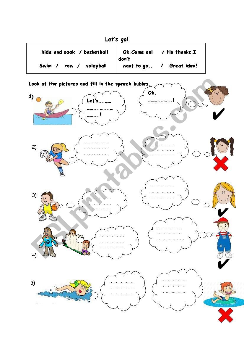 Lets go..! worksheet
