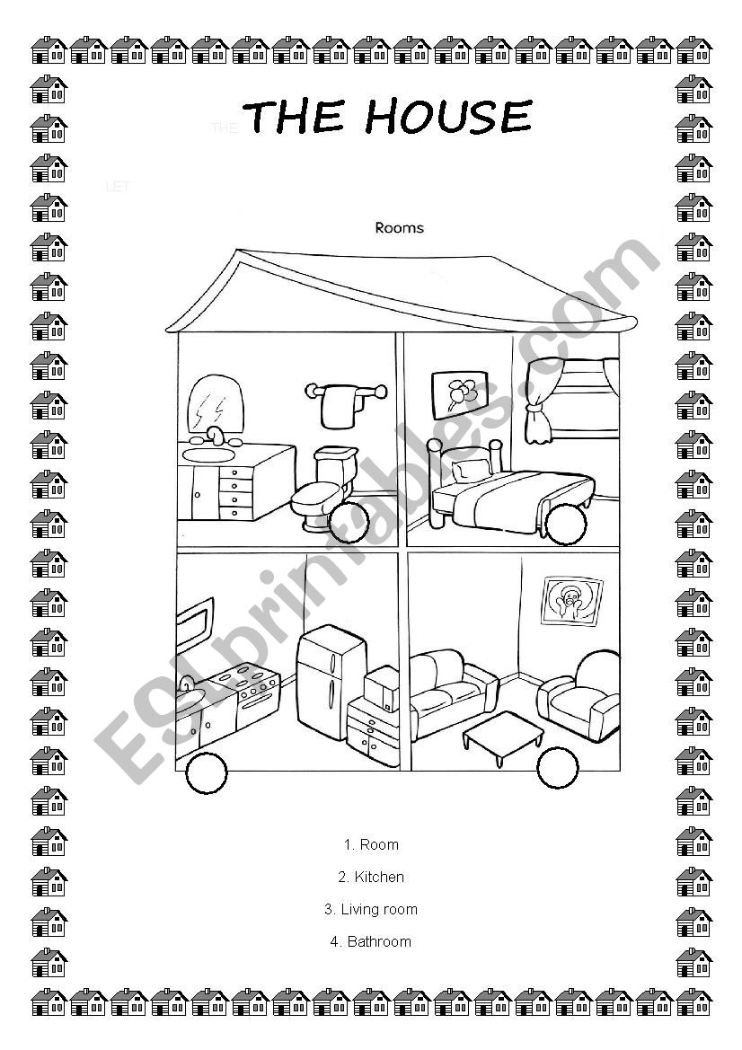 THE HOUSE worksheet