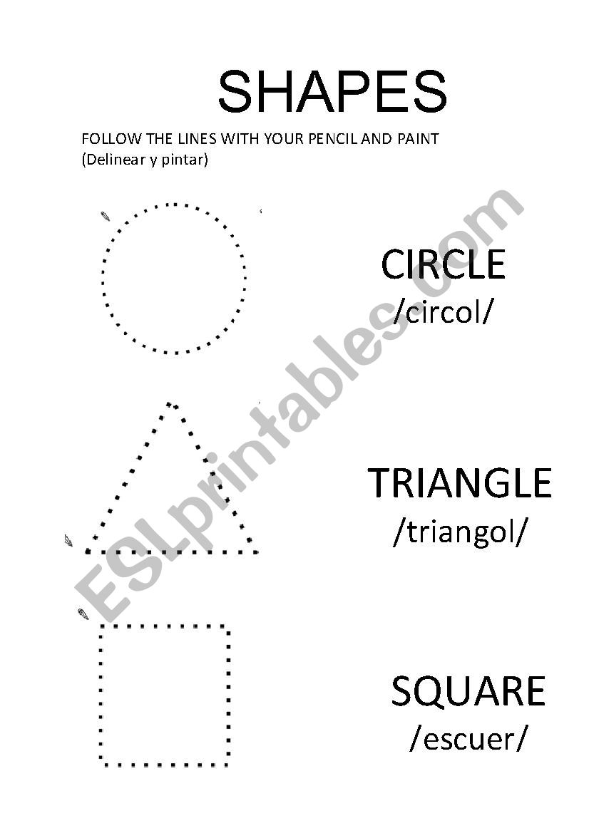 SHAPES worksheet