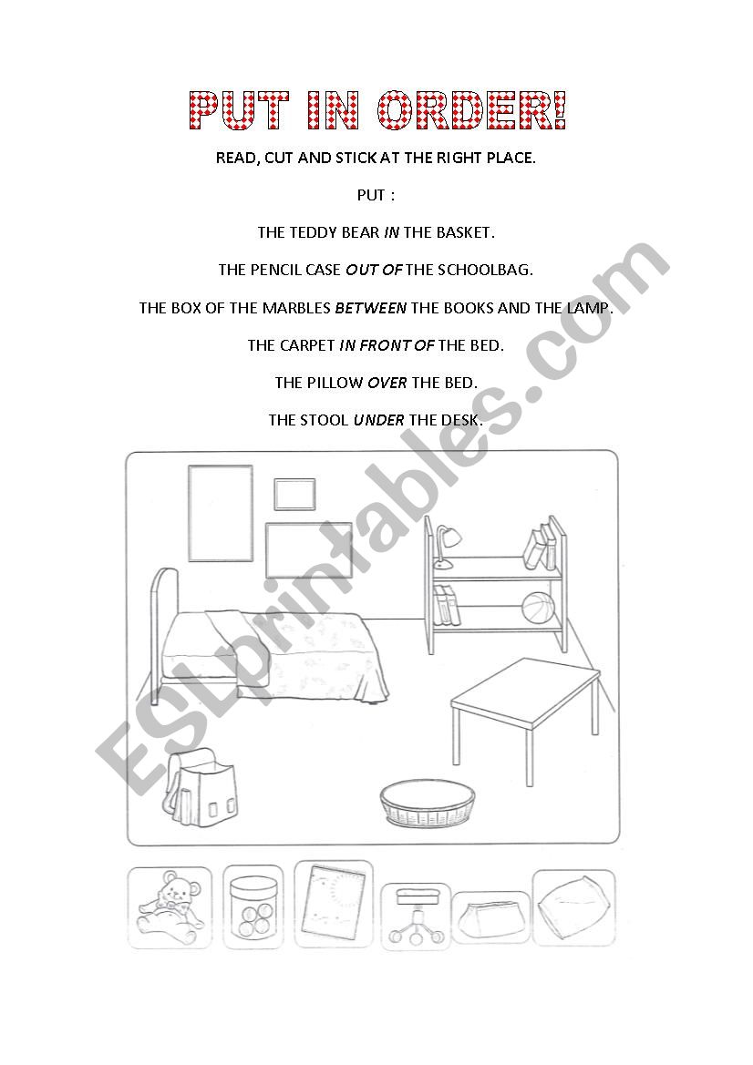 Put in order! worksheet