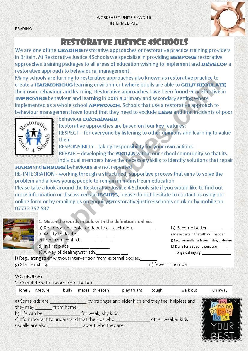 new headway units 9 and 10 worksheet