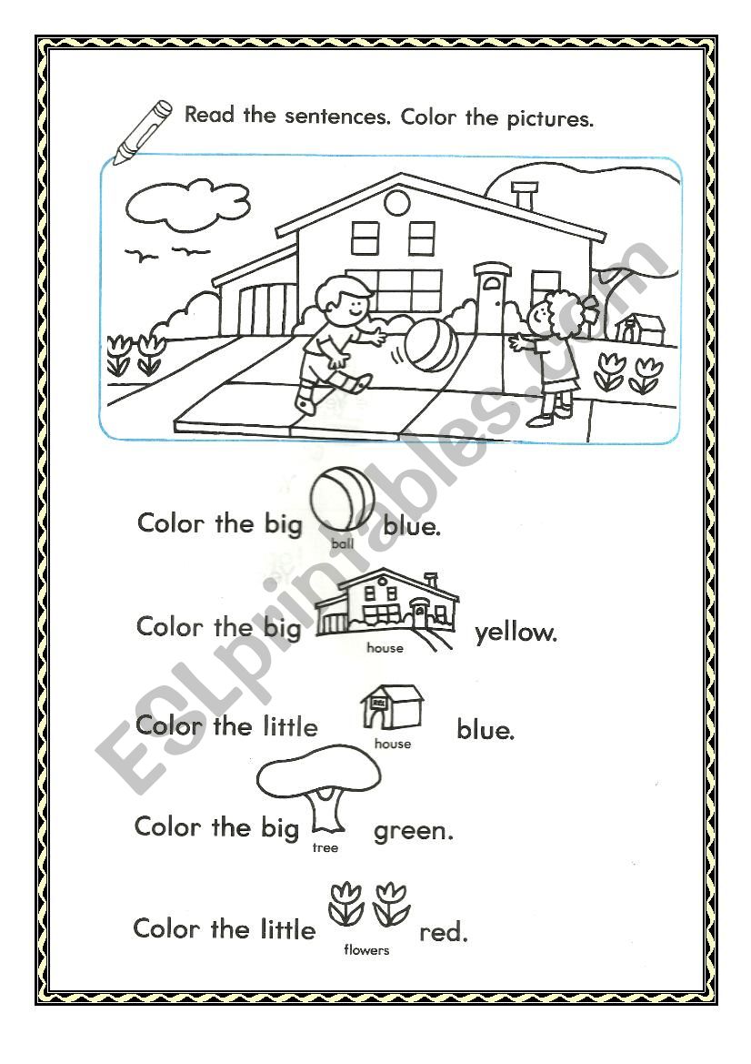 Lets color! worksheet