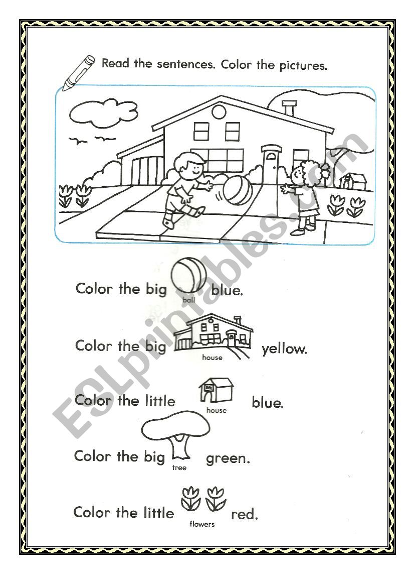 Lets color! worksheet