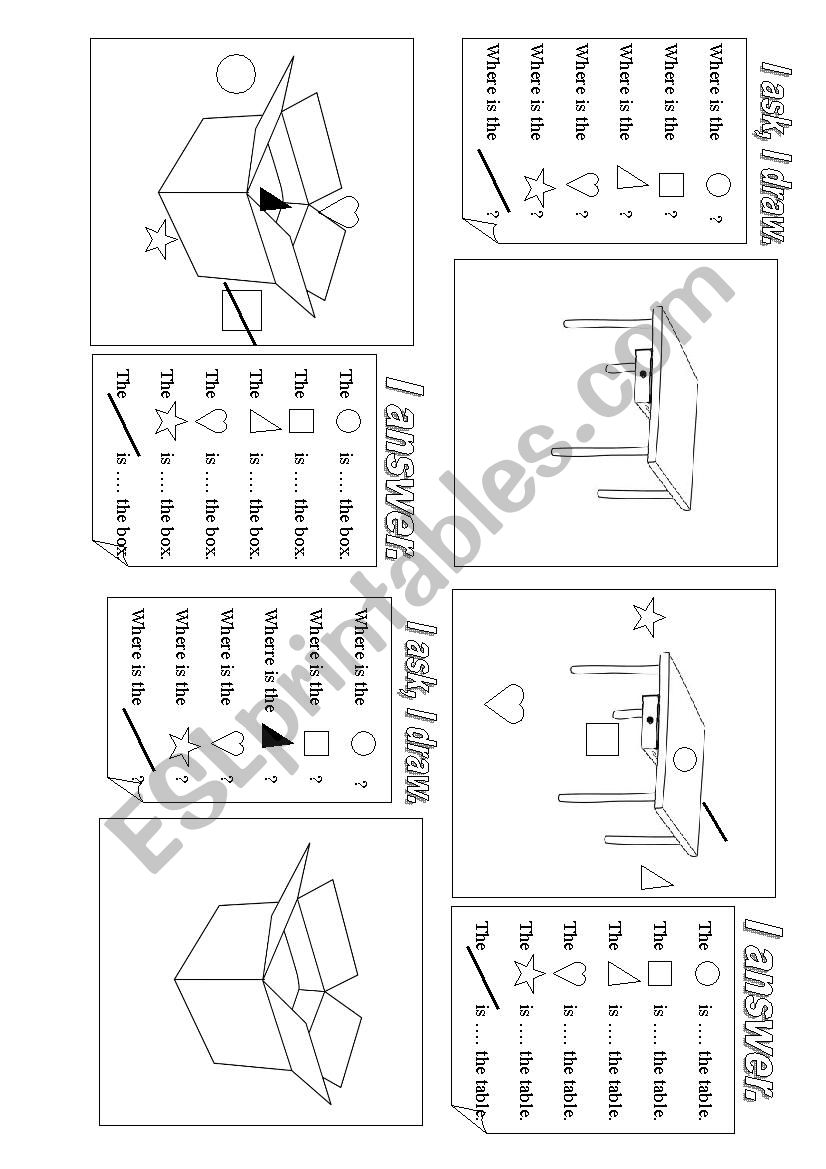 Pariwork : Where is ... ? Shapes and positions