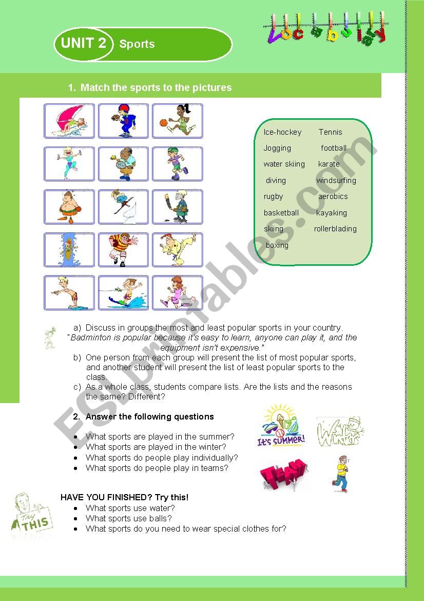 vocabulary worksheet