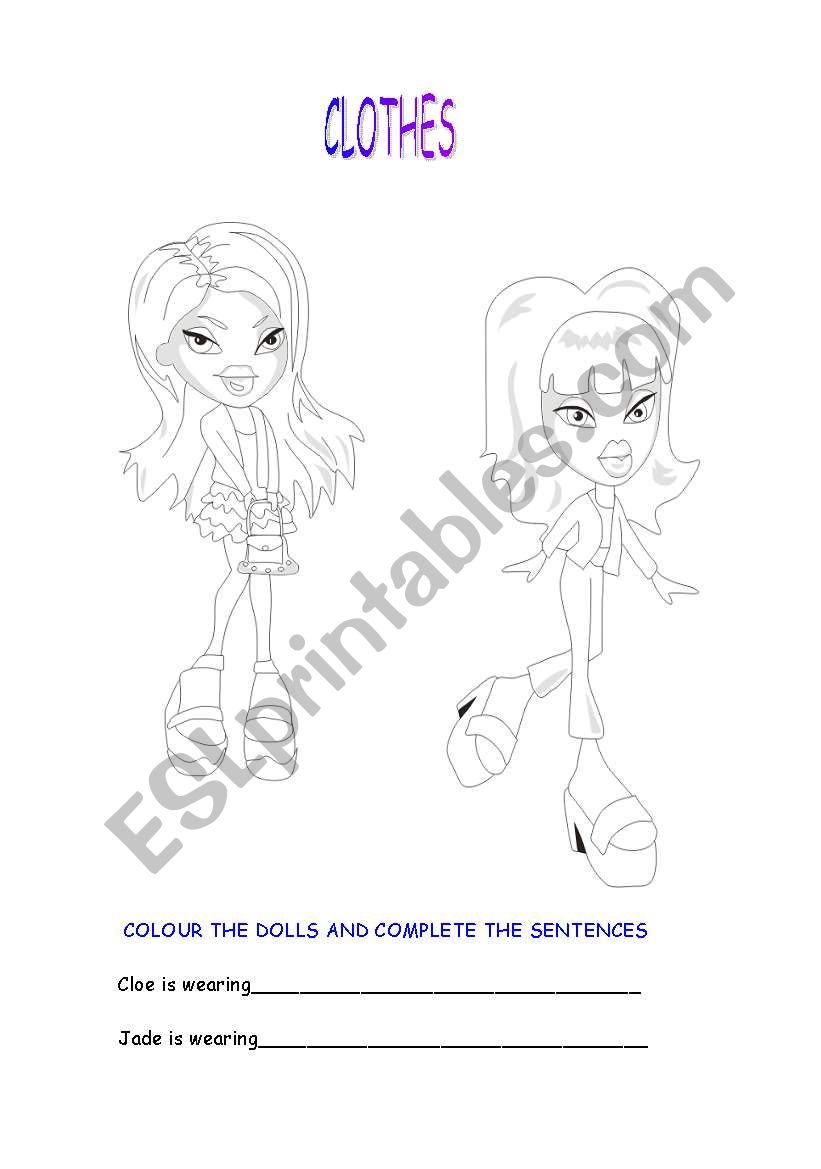 What are they wearing? worksheet