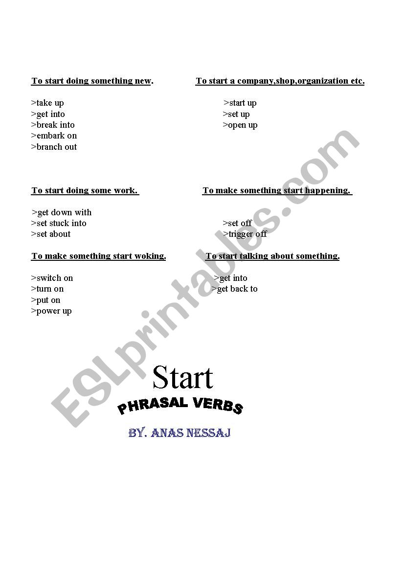 Phrasal Verbs 