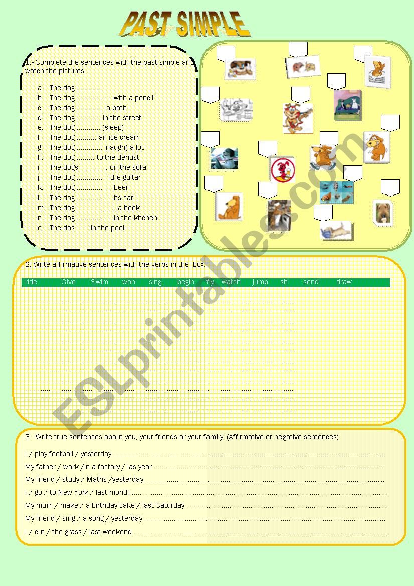 PAST SIMPLE worksheet