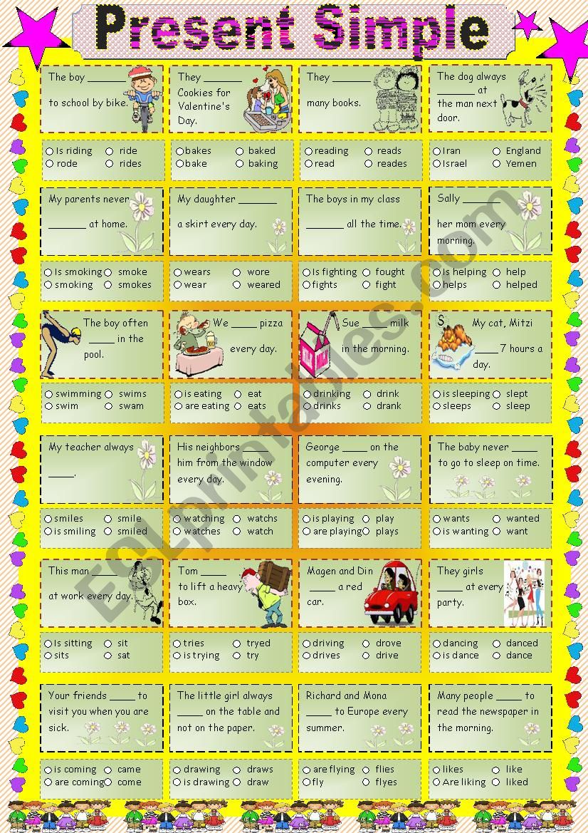 Present Simple worksheet
