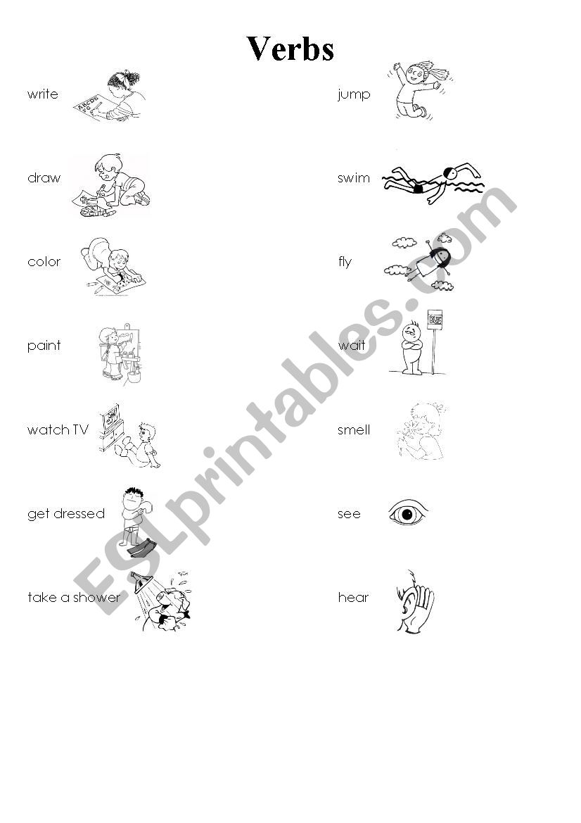 Verbs 2  worksheet