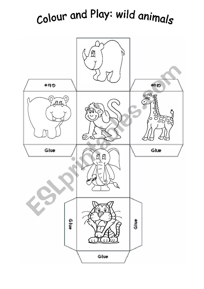 Wild animals worksheet