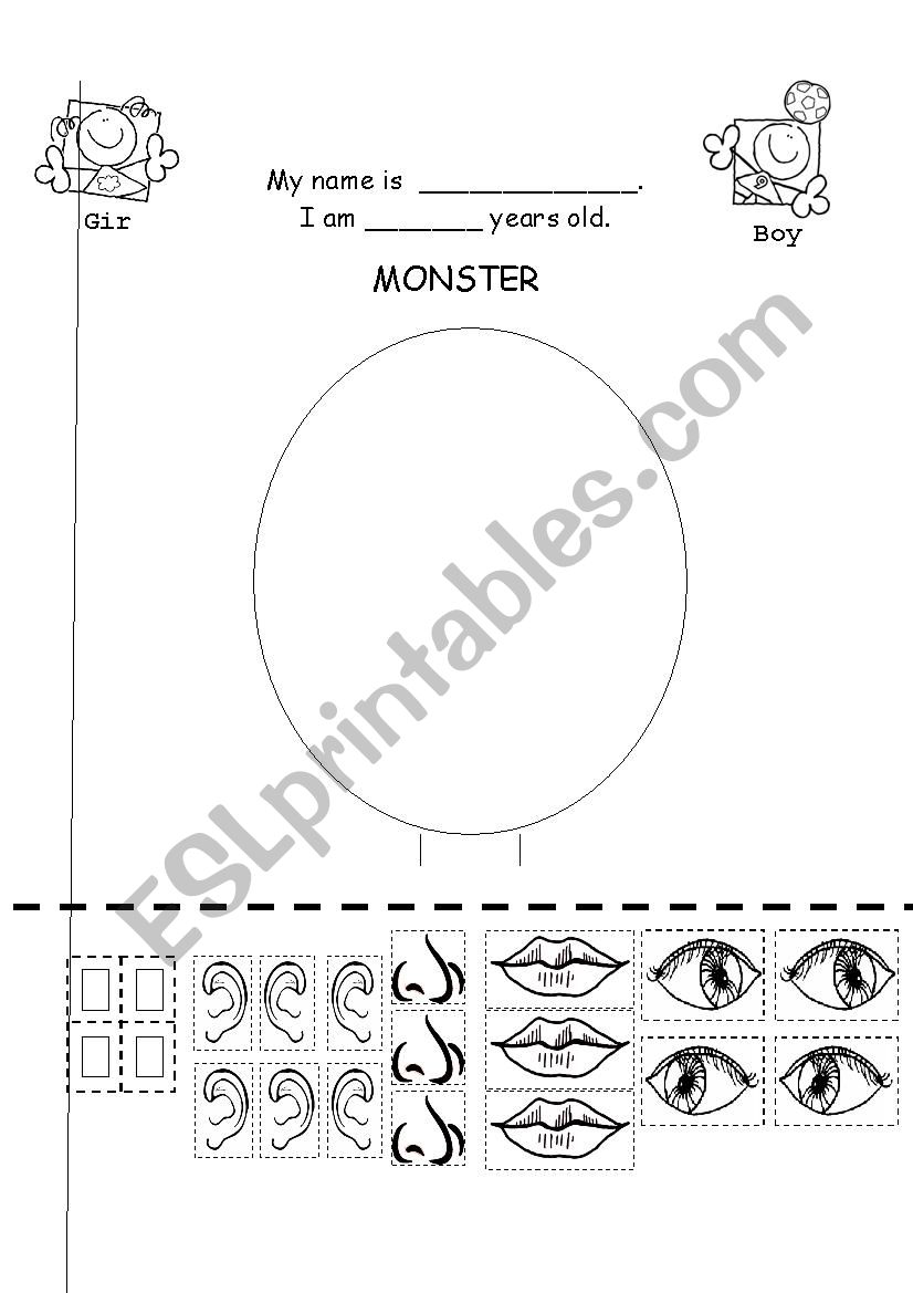 Face worksheet