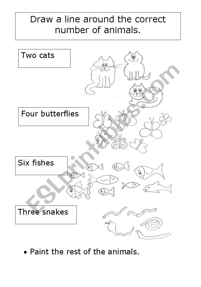 Read and circle worksheet