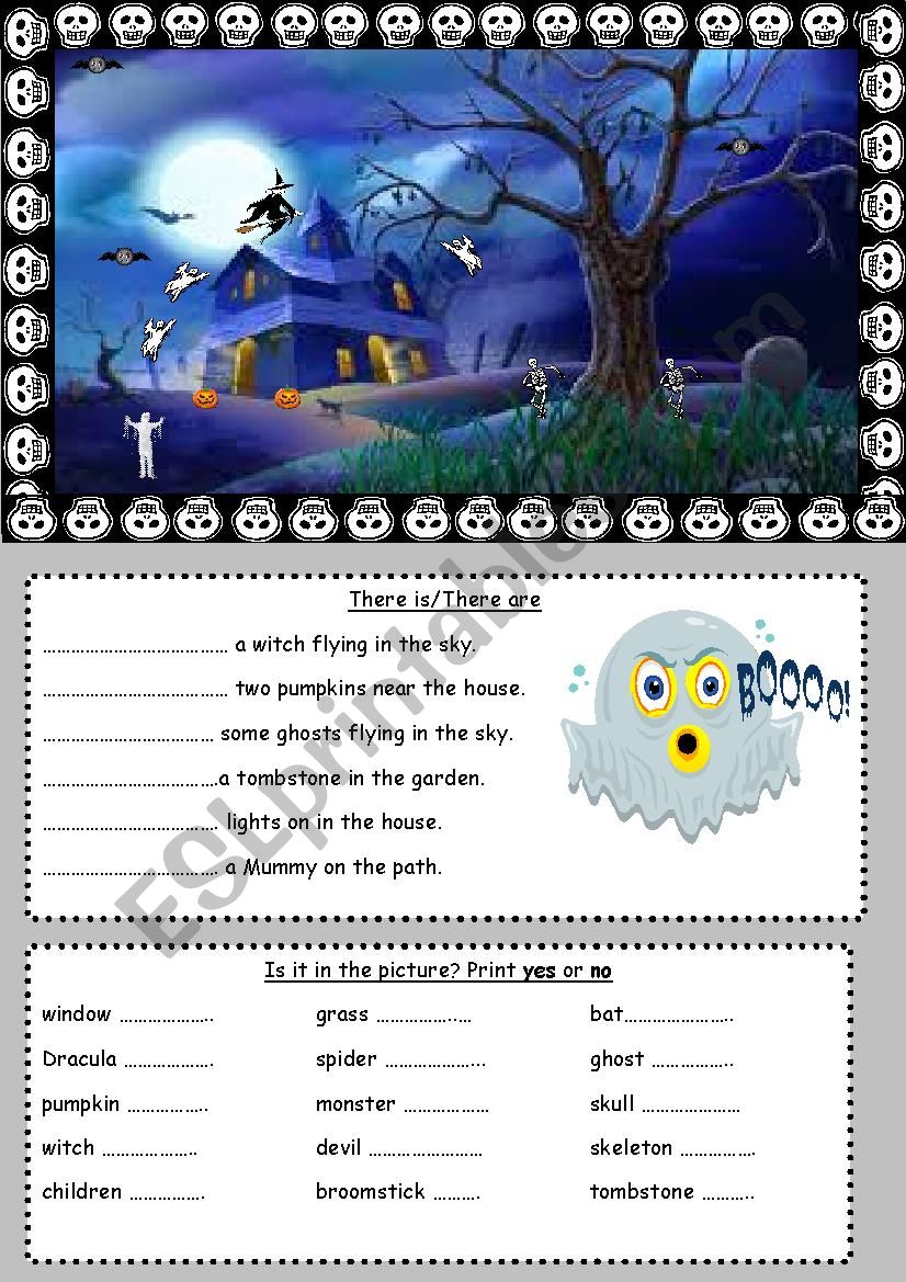 Halloween worksheet