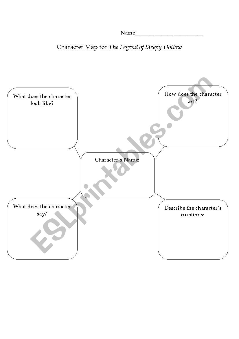 The Legend of Sleepy Hollow worksheet