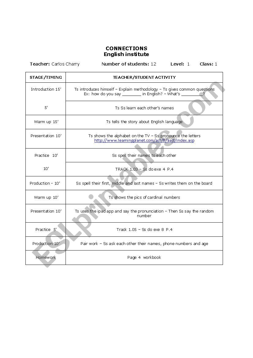 lesson plan to be verb worksheet