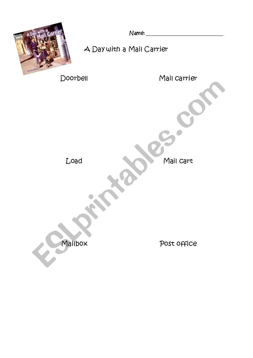 A Day with a Mail Carrier worksheet