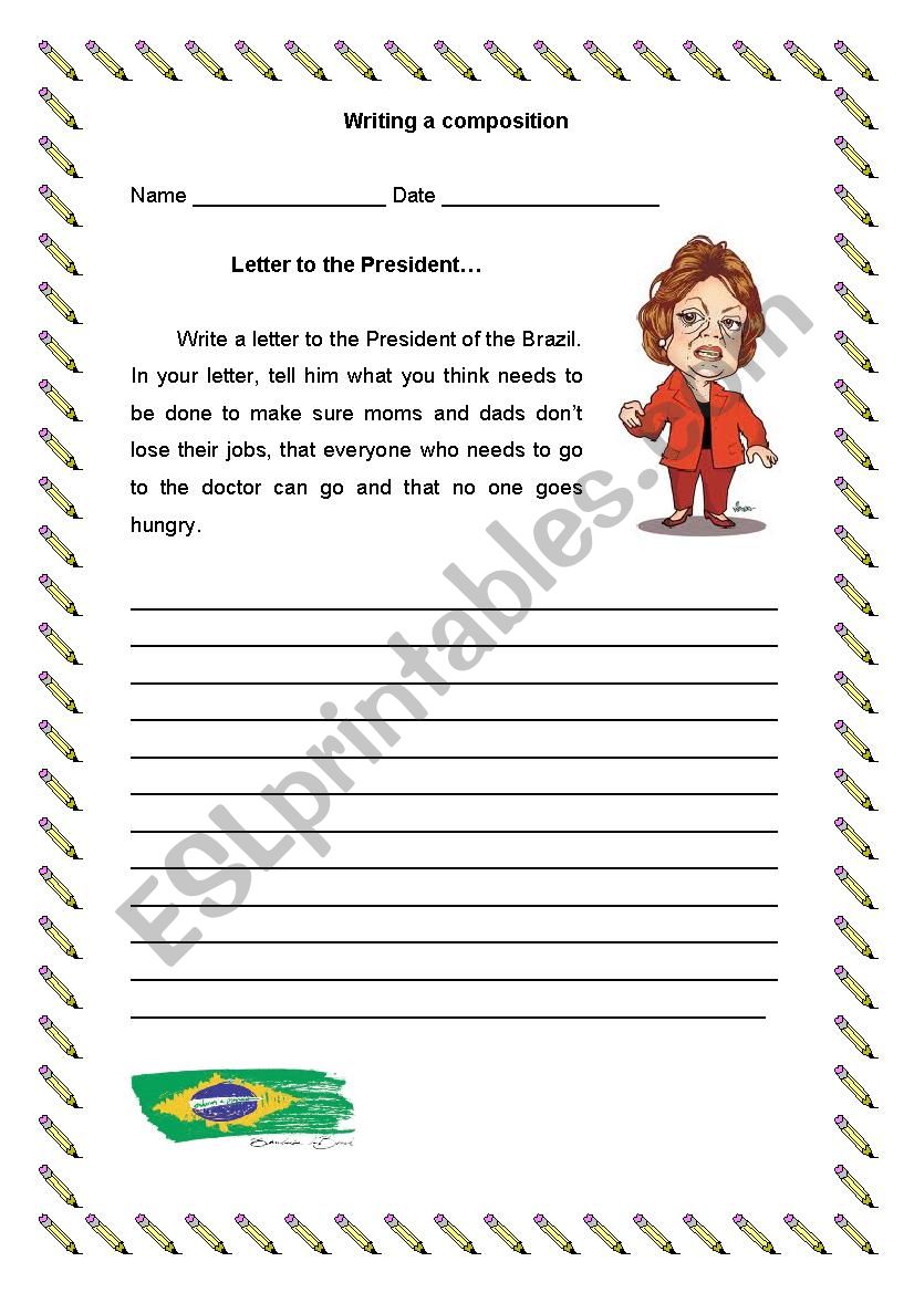 WRITING COMPOSITION worksheet