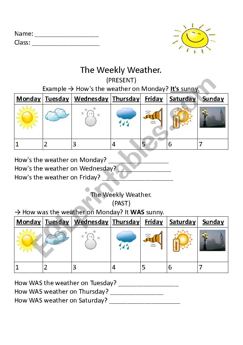 Weather Past Present and Future Practice