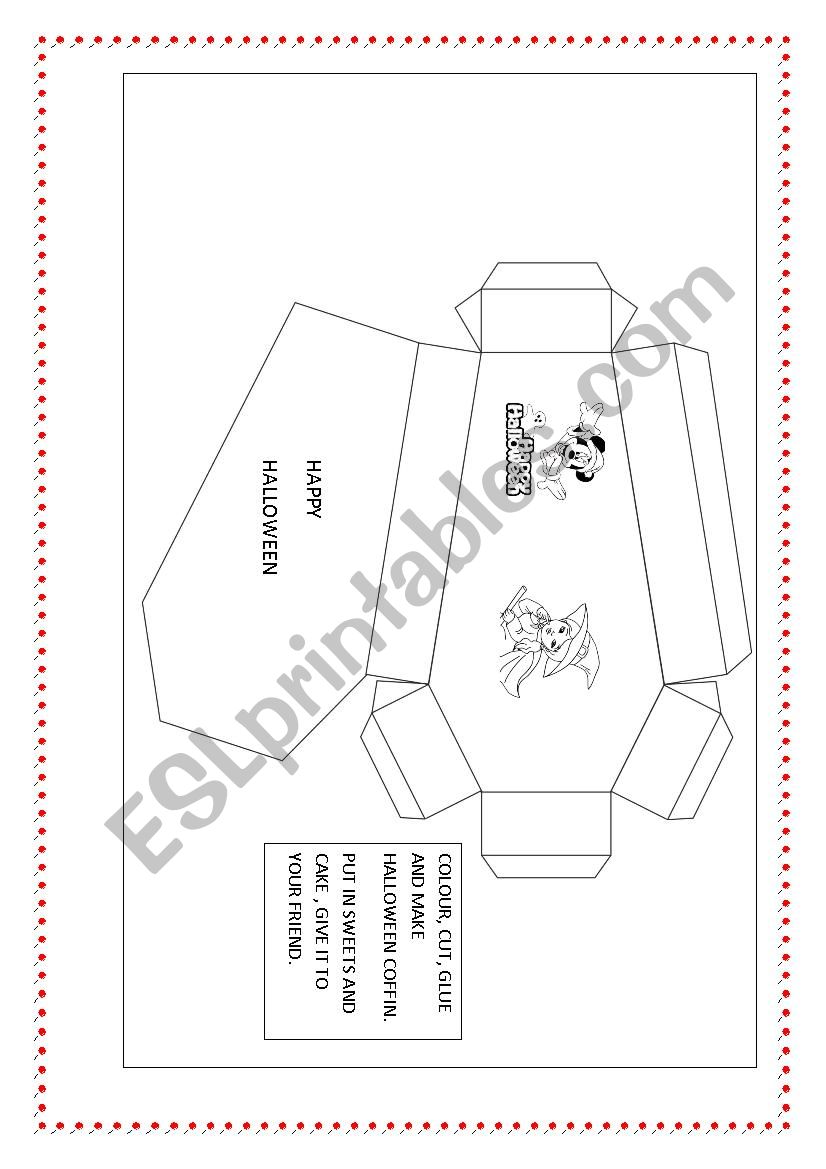 halloween coffin worksheet