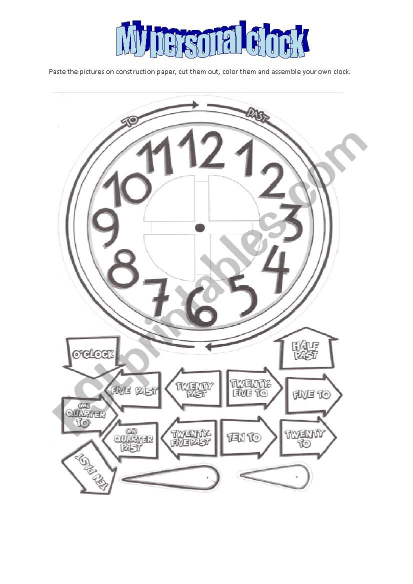  my personam clock worksheet